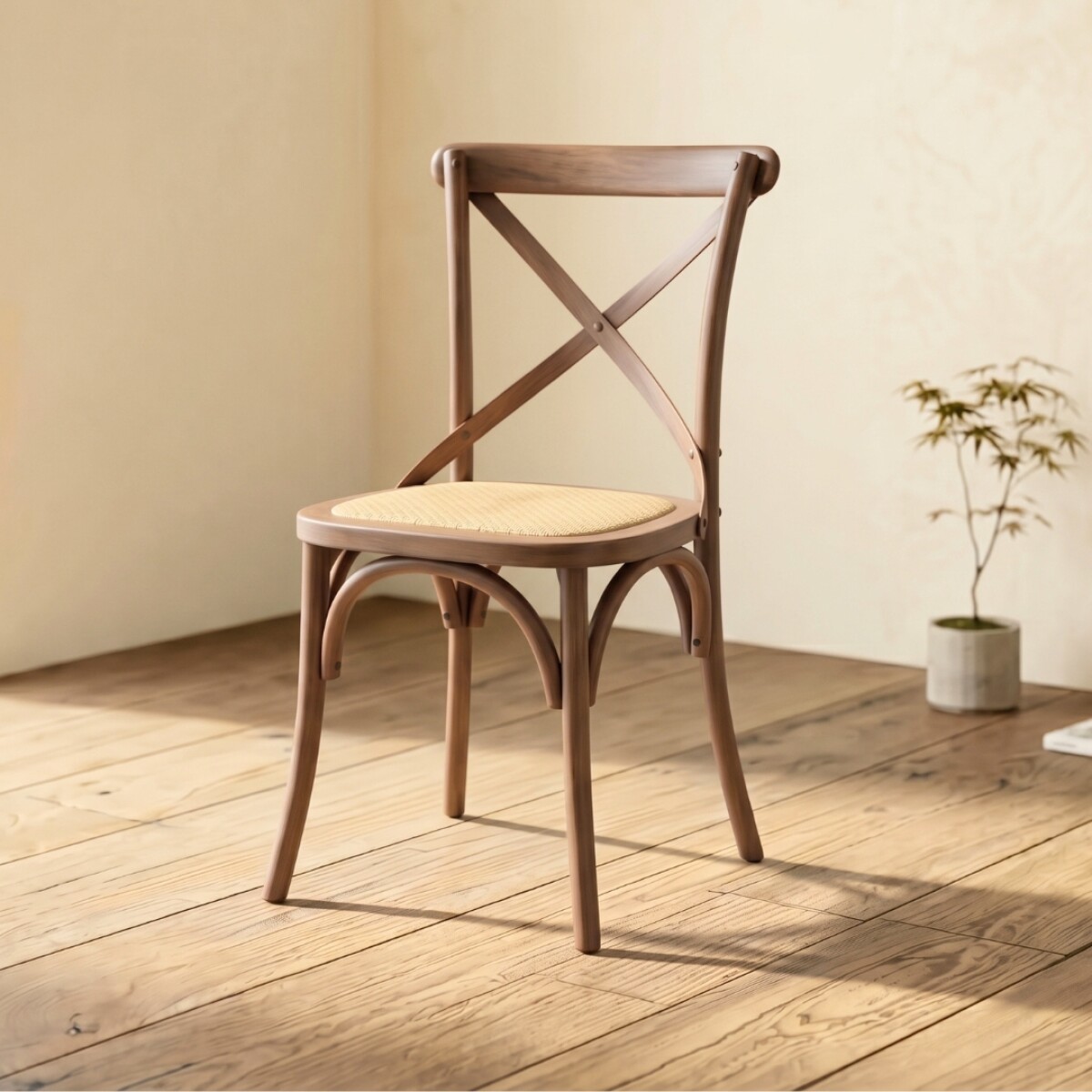 Silla de Comedor Clásica - Vienesa - Nogal 
