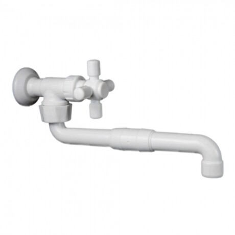 GINYPLAS GRIFO DE PARED PICO RECTO MÓVIL VOLANTE CORONA Ginyplas Grifo De Pared Pico Recto Móvil Volante Corona