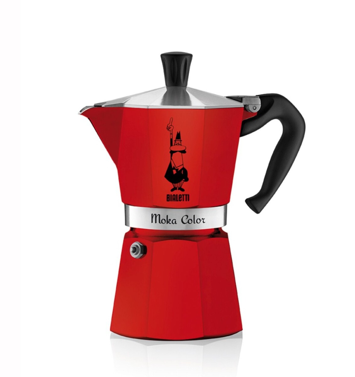 CAFETERA ITALIANA MOKA ROJO METAL 6 TZAS BIALETTI 