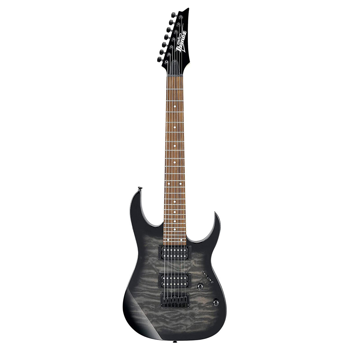 GUITARRA ELÉCTRICA 7 STR IBANEZ GRG7221QA NEGRO 