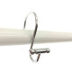 Set x12 ganchos para cortina barra PLATEADO