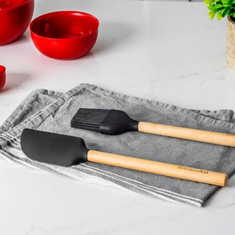 Espatula Raspadora Negra Bambu 30 cm KitchenAid (OHOBE) Espatula Raspadora Negra Bambu 30 cm KitchenAid (OHOBE)