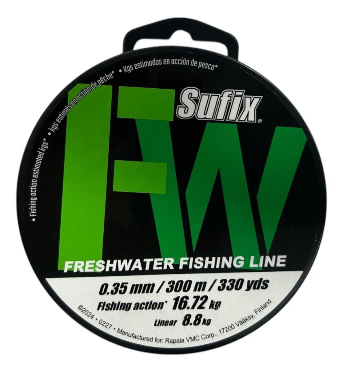 Tanza Sufix Mono Fresh Bobina De 300 Metros - Medida 0.35mm 