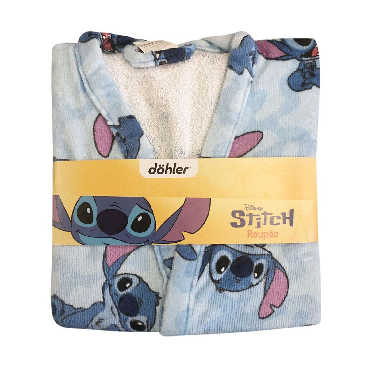 Bata de Baño Velour Stitch Talle P al G - Infantil 