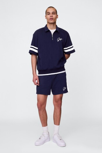 Short Deportivo Sin Felpa Logo Gap Hombre Navy Uniform