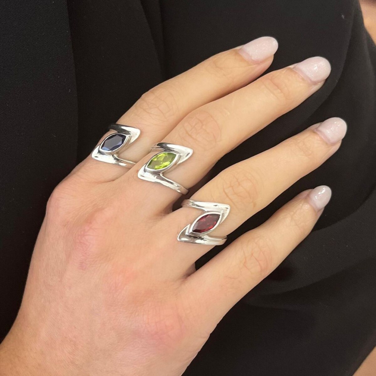 Anillo Magnum Berilo - Plata 925 