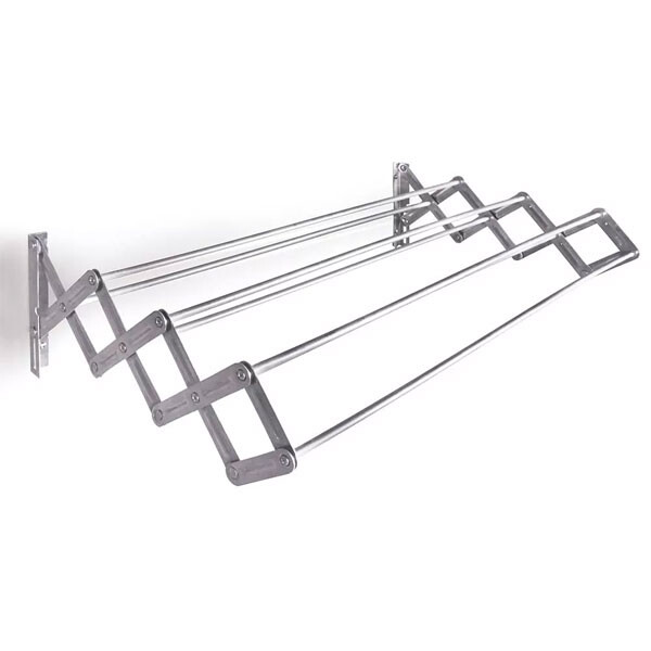 TENDEDERO PLEGABLE PARED 80 CM ALUMINIO GRIS