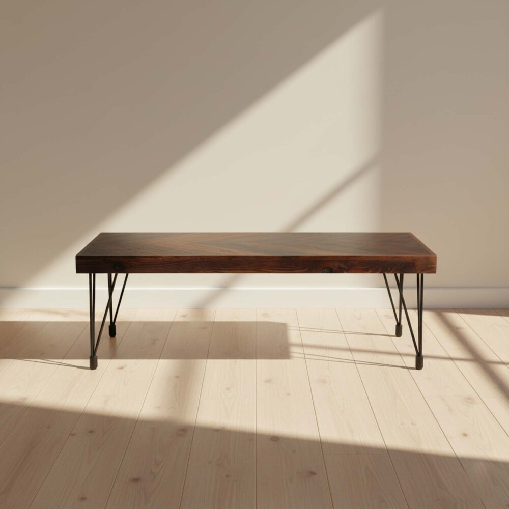 MESA RATONA MADERA MARRON PARQUET CASTAÑO