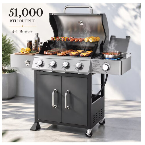 PARRILLA A GAS 4 QUEMADORES CON ANAFE 51000 BTU PARRILLA A GAS 4 QUEMADORES CON ANAFE 51000 BTU