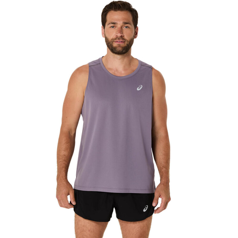 Bividi Running Silver Singlet Hombre Lavender Grey