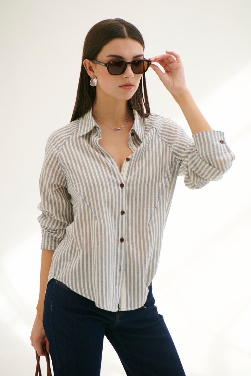 CAMISA BRUNA AZUL
