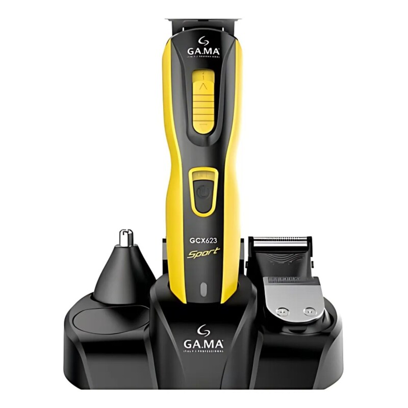 Cortapelo inalámbrica GAMA Multistyler GCX 623 Sport + Accesorios Amarillo