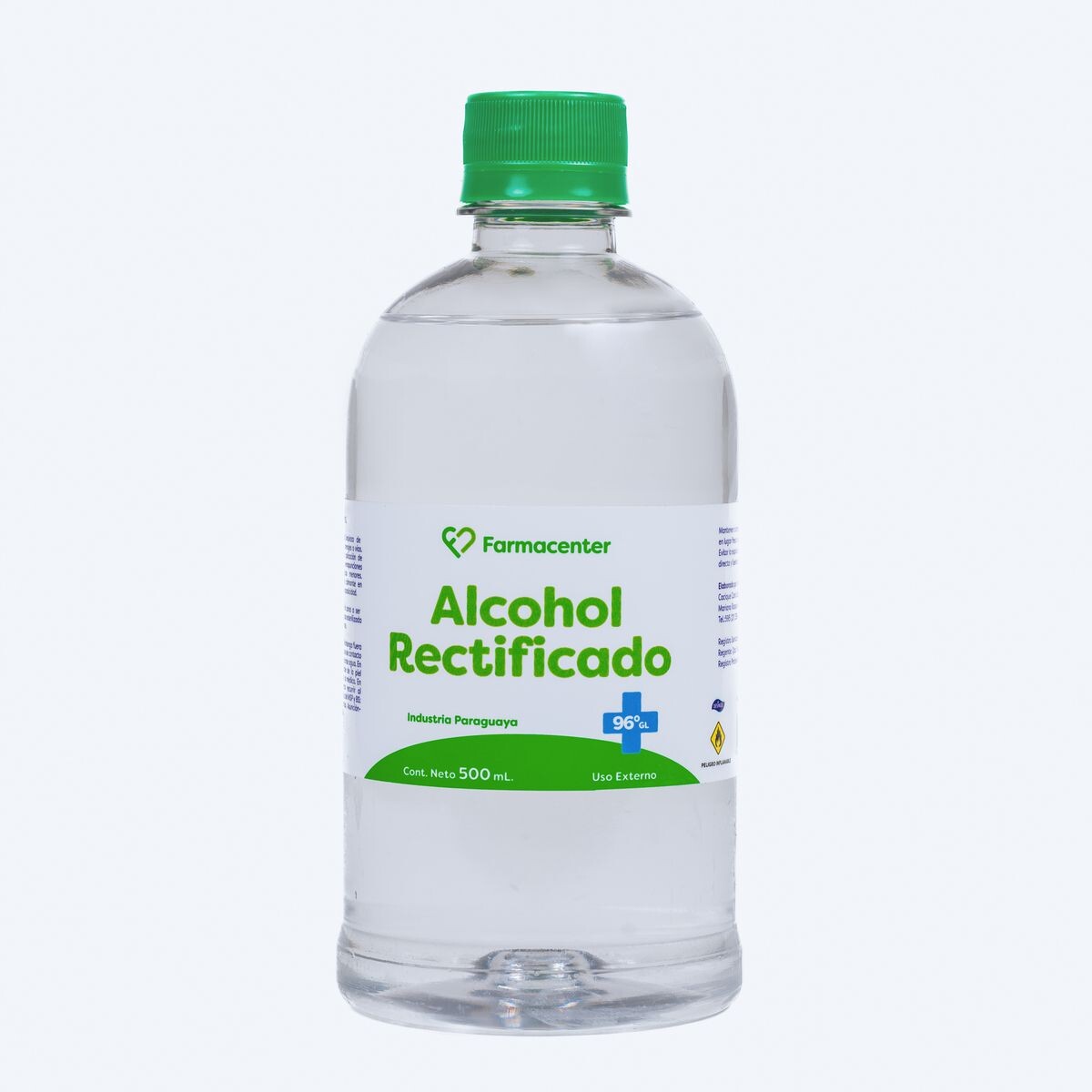 ALCOHOL RECTIF. FARMACENTER FR. X 500 ML 