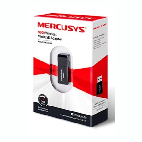 Mini Adaptador USB Inalámbrico MERCUSYS MW300UM Mini Adaptador USB Inalámbrico MERCUSYS MW300UM