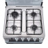 Cocina A Gas Enxuta 4 Hornallas Con Grill Cenx9604i GRIS