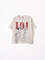 REMERA 101 DALMATAS OFF WHITE