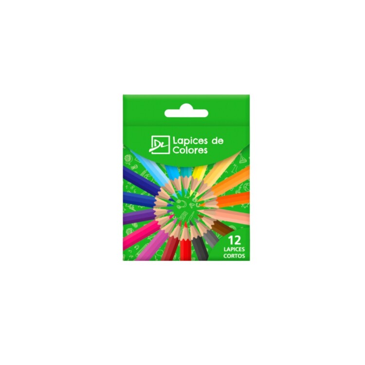 LAPICES DE COLORES CORTOS DALI X 12 MULTICOLOR