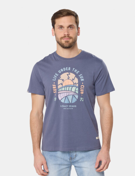 REMERA ESTAMPADA DE ALGODÓN Lila