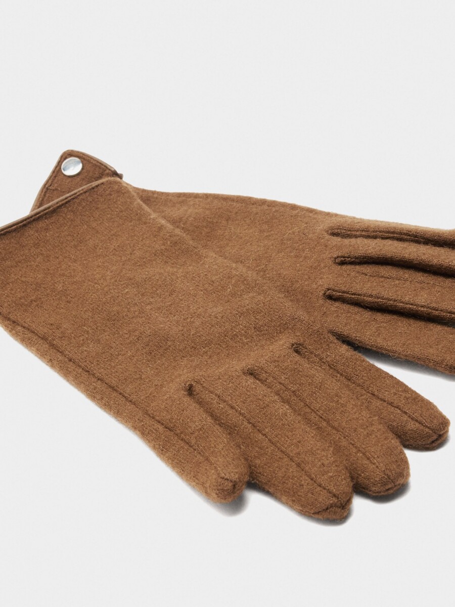 Guantes De Lana camel
