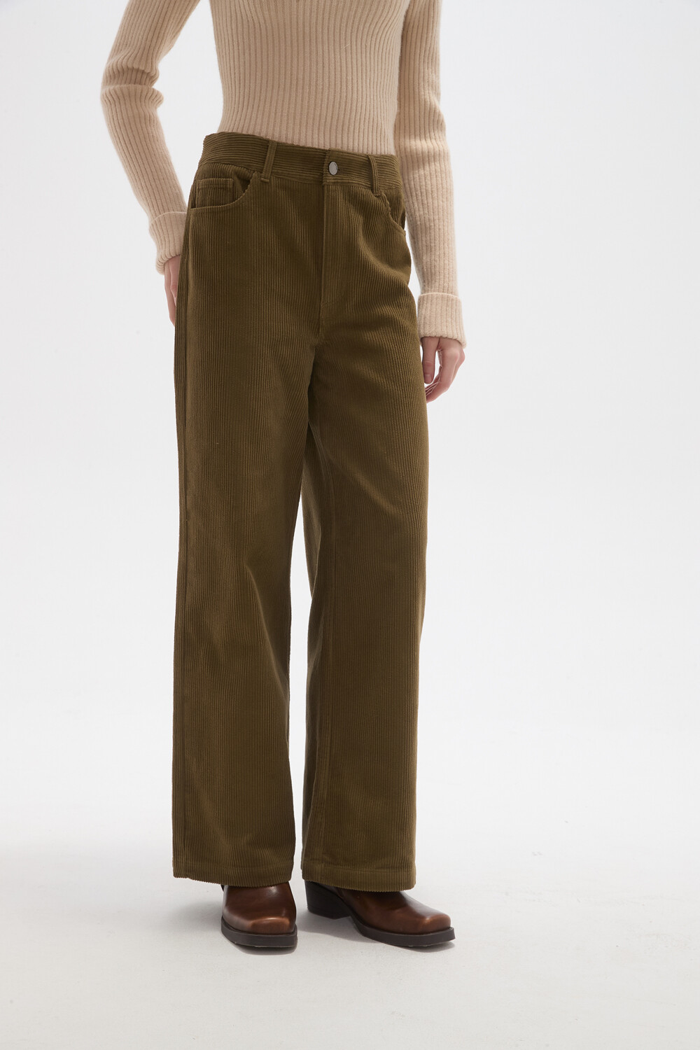 Pantalon Syla Verde Oliva Oscuro