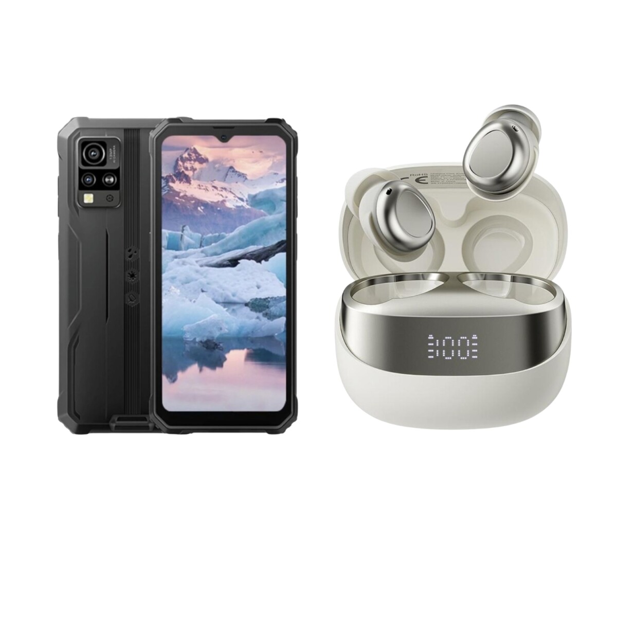 Combo BLACKVIEW Smartphone Libre + Auriculares Bluetooth - Negro 