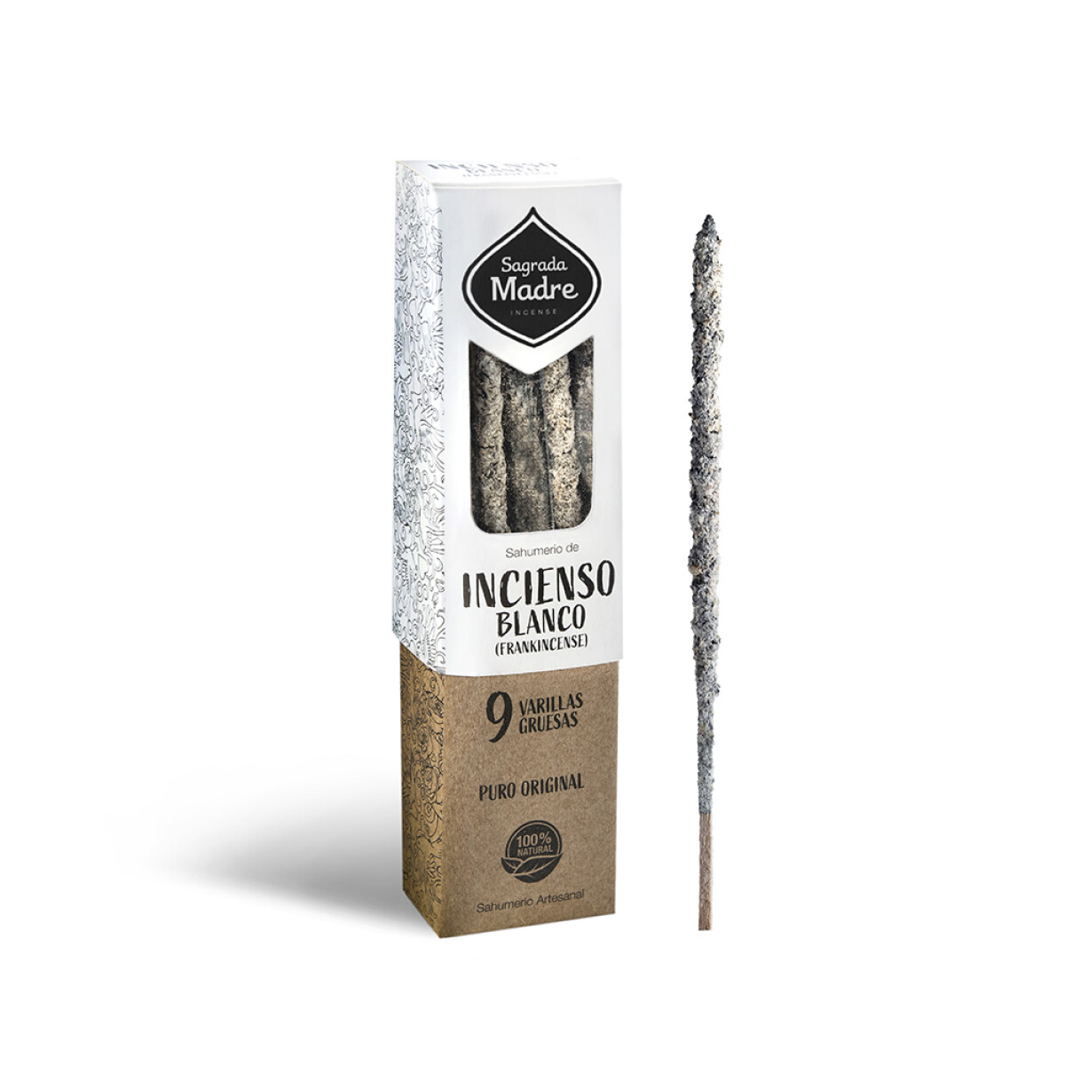 INCIENSO LÍNEA HIERBAS SAGRADA MADRE X9 - Incienso Blanco 
