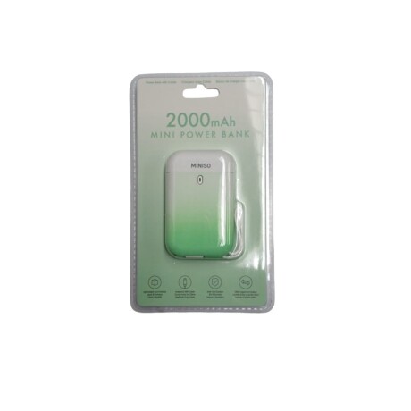Mini powerbank 2000mAh verde