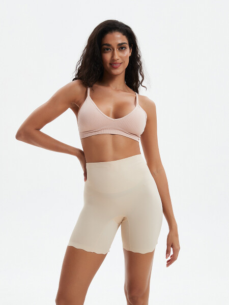 SHORT COMPRESION BEIGE