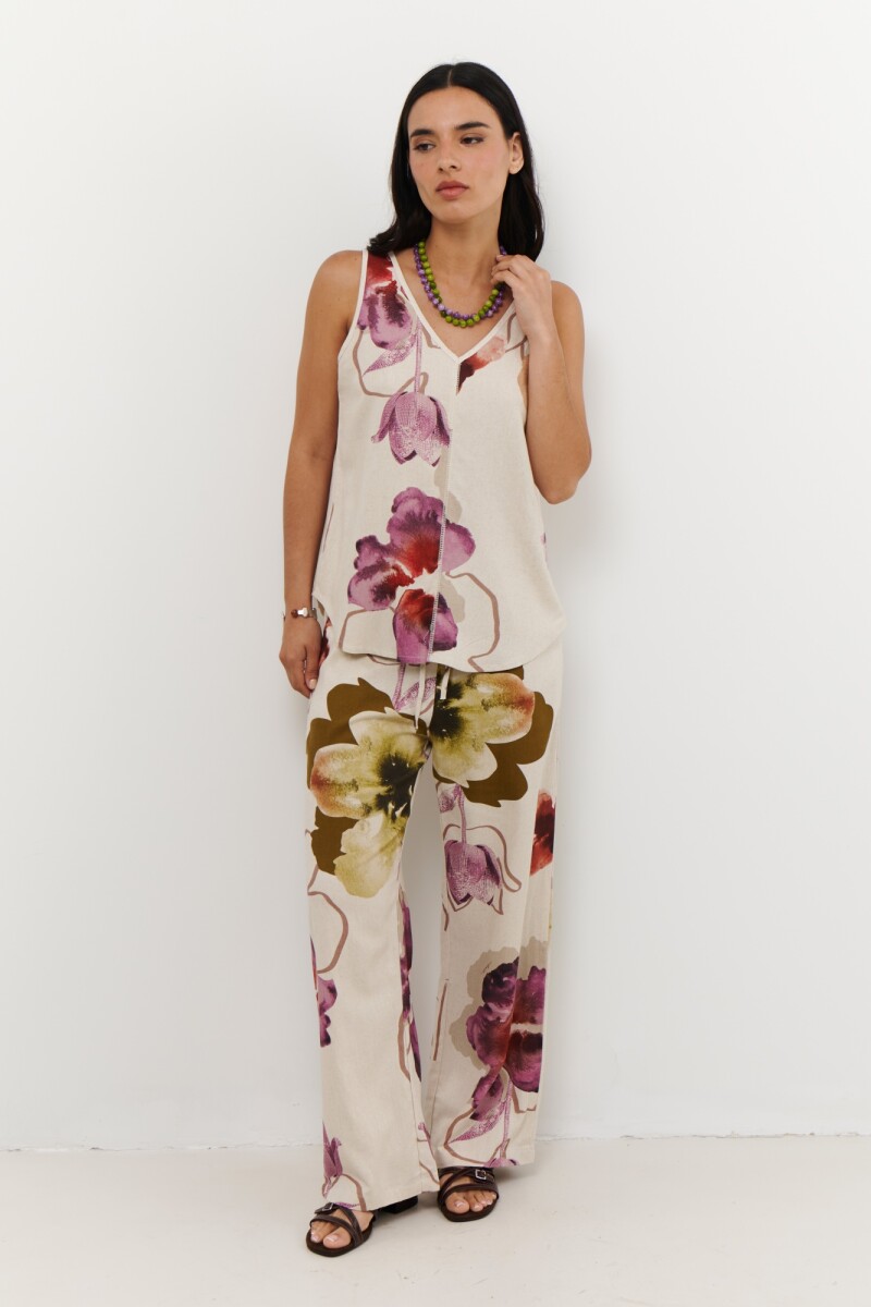 MUSCULOSA LINO TULIP VERDE