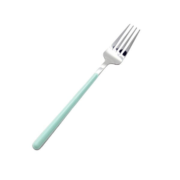 Cubierto celeste tenedor