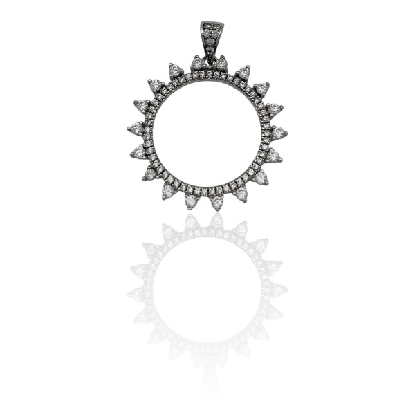 Dije Colgante Sol-Plata 925-Circonia-CP3500 Conpiedra