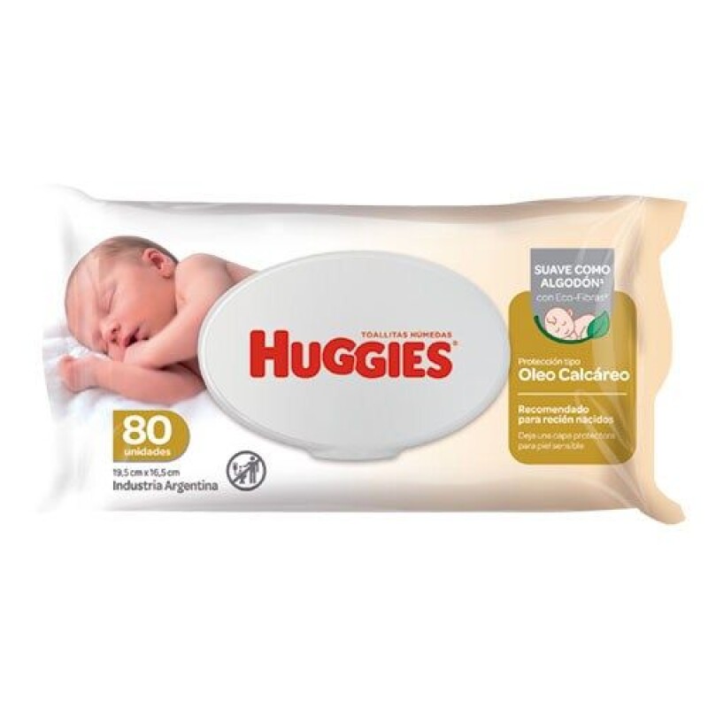 Toallitas Húmedas de Bebé Huggies Óleo Calcáreo 80 Unidades Toallitas Húmedas de Bebé Huggies Óleo Calcáreo 80 Unidades