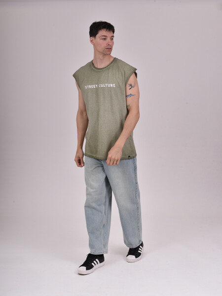 MUSCULOSA CULTURE VERDE MILI