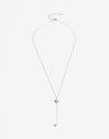 Collares Cortos Metal Collar En Y Plata 925 - Plateado