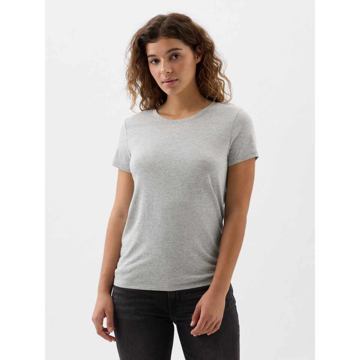 V-SS FAV CREW SLD - LIGHT HEATHER GREY 