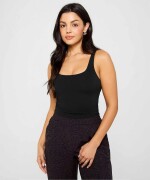 Top PureLuxe Built-In Bra Mujer Black