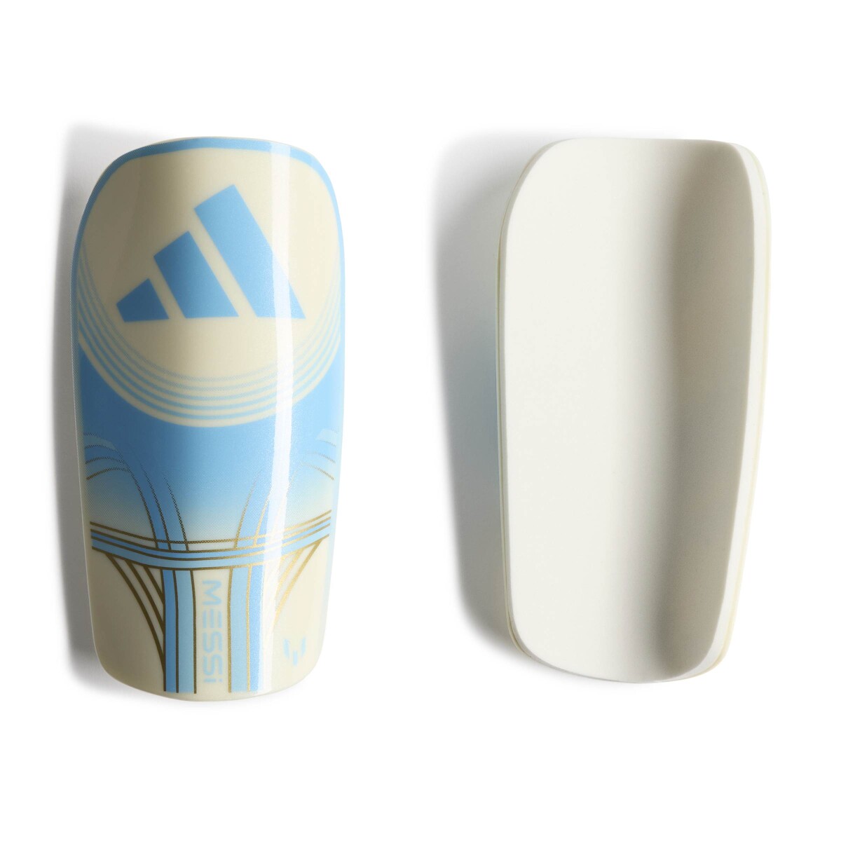 Canillera Adidas Messi Sg Club - Beige - Celeste 