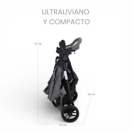 Coche Travel System ELORA TS + Baby Silla Bebesit GRIS