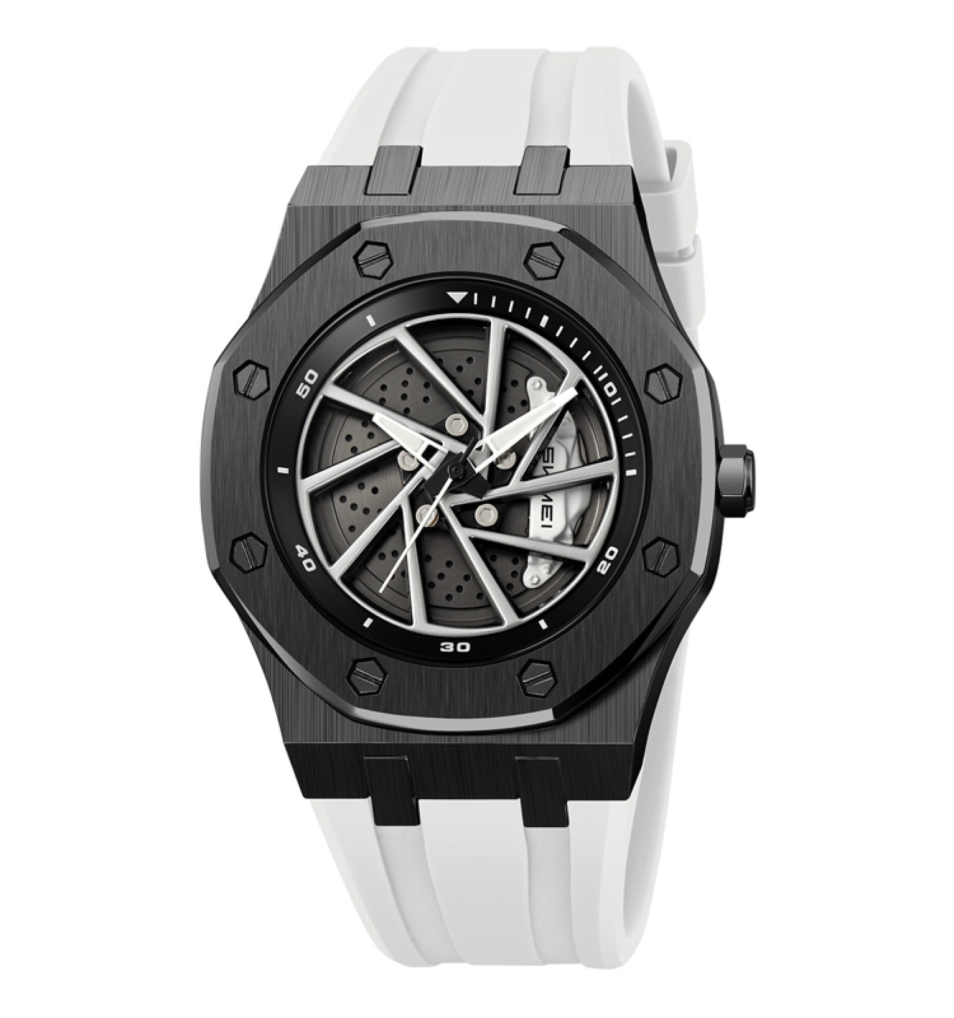 Reloj Deportivo Para Hombre Skmei 2359pwt Color Blanco — Riviera Joyas