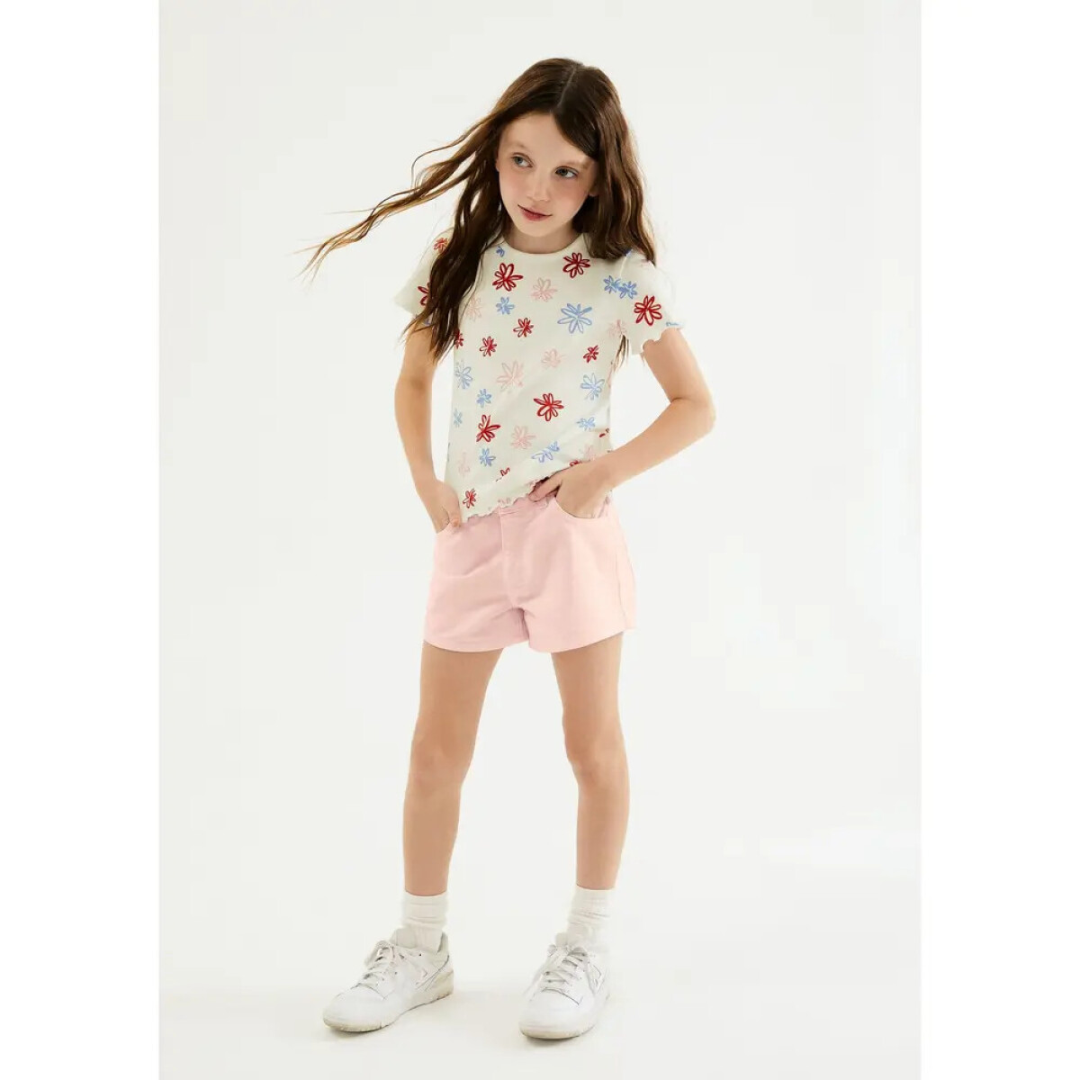 SHORTS FEM - ROSA CLARO 