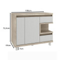 MUEBLE DE BAÑO MALBEC 100 CM COLOR BARRIQUE/ARGENTO Mueble De Baño Malbec 100 Cm Color Barrique/argento