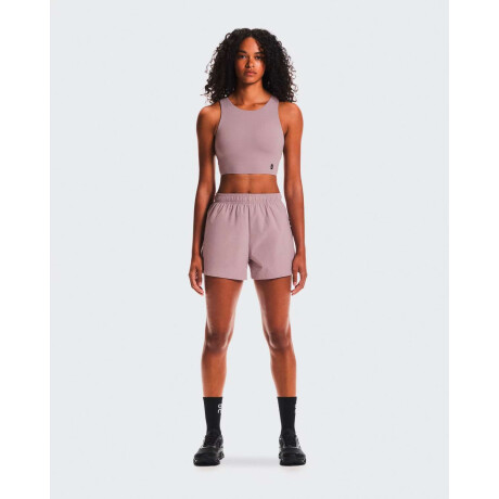 Remera Core 2-IN-1 Crop de Mujer Gris