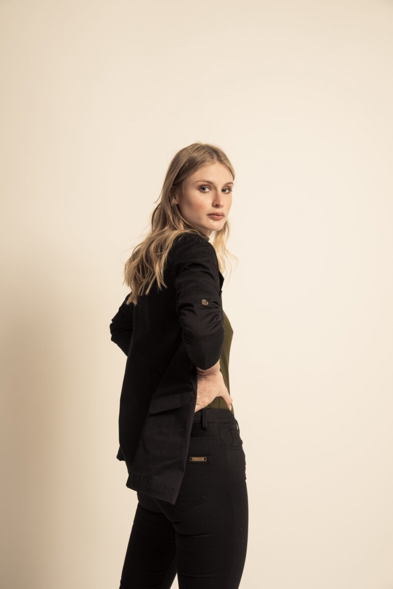 Blazer Bianca Negro