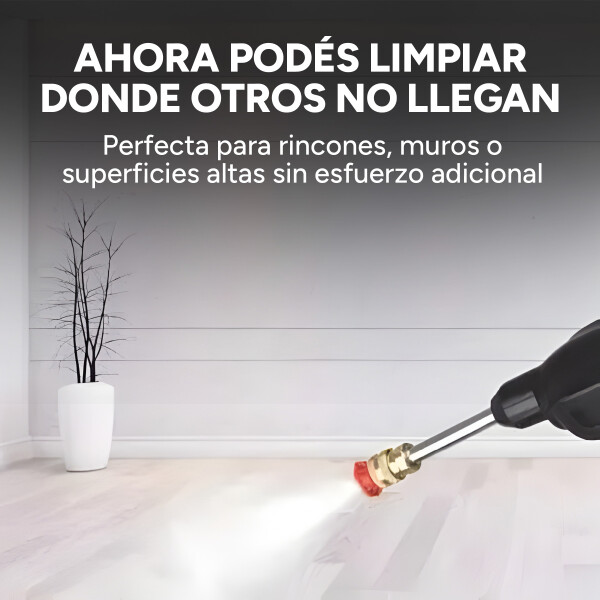 Pistola de Lavado Hidrolavadora Portátil Goldtech 2 Bat+Accs Color Negro