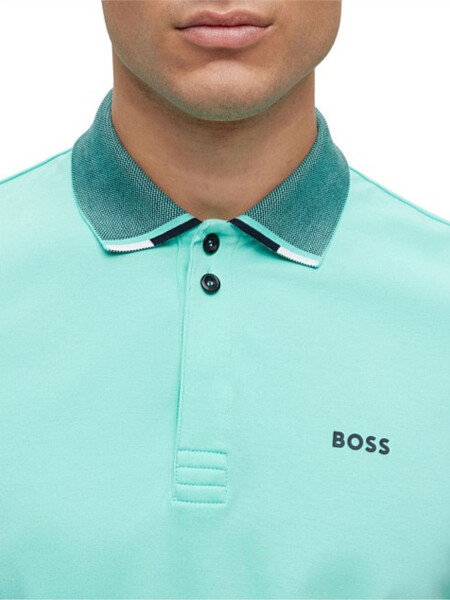 BOSS -Remera Polo Regular Fit, Paddy 1 Turquesa