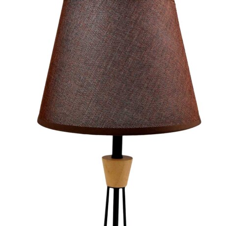 LAMPARA DE MESA CON BASE DE MADERA Y METAL LAMPARA DE MESA CON BASE DE MADERA Y METAL