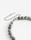 Collares Cortos Piedra Collar De Piedras Men's Collection - Gris Melange