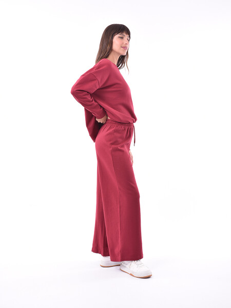 PANTALON CIRA BORDEAUX