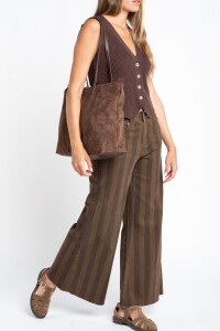 Chaleco Botones Chocolate