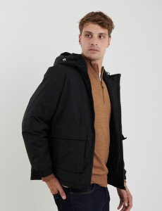 300221 CAMPERA HARRINGTON LABEL Negro